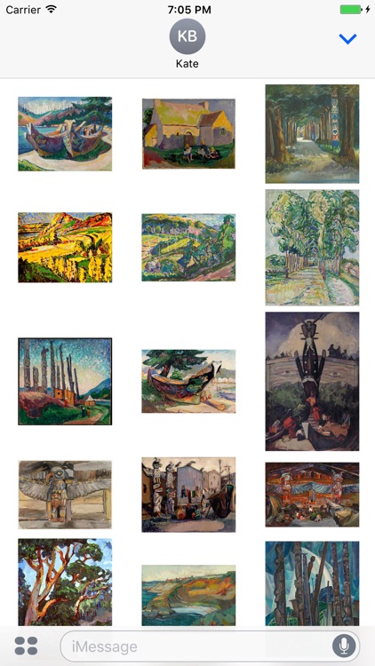 Emily Carr Artworks Stickers