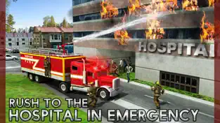 Captura de Pantalla 4 Rescate Fuego Camión Simulador Juego: 911 Bombero iphone
