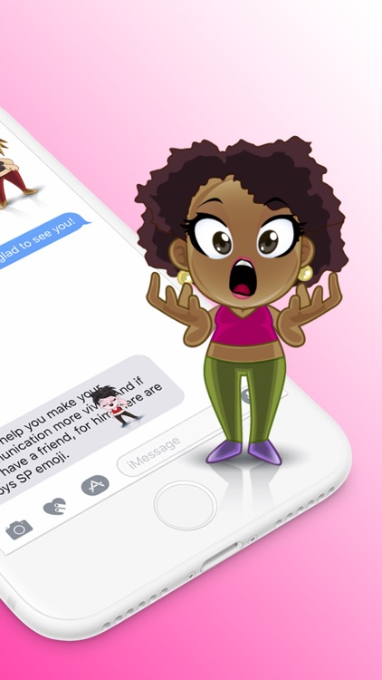 Girls SP emoji stickers