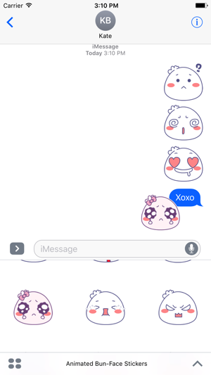 Animated Bun-Face Stickers For iMessage(圖5)-速報App