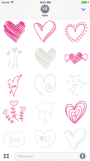 Animated Cute Heart Stickers(圖4)-速報App