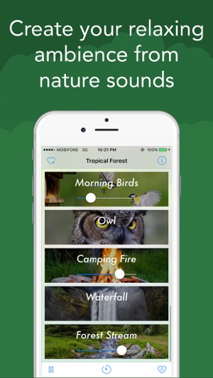 Sleep Sounds - White Noise : Tropical Forest(圖2)-速報App