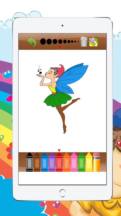 How to cancel & delete Little Princess Games Coloring Book for Girls from iphone & ipad 4