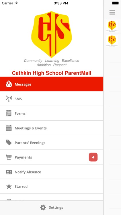 Cathkin High School ParentMail (G72 8YS)