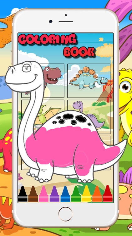 Coloring Book for Little Kids - Dinosaur Animals