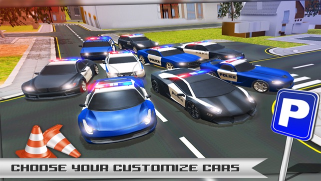 Police Car - Parking Simulator