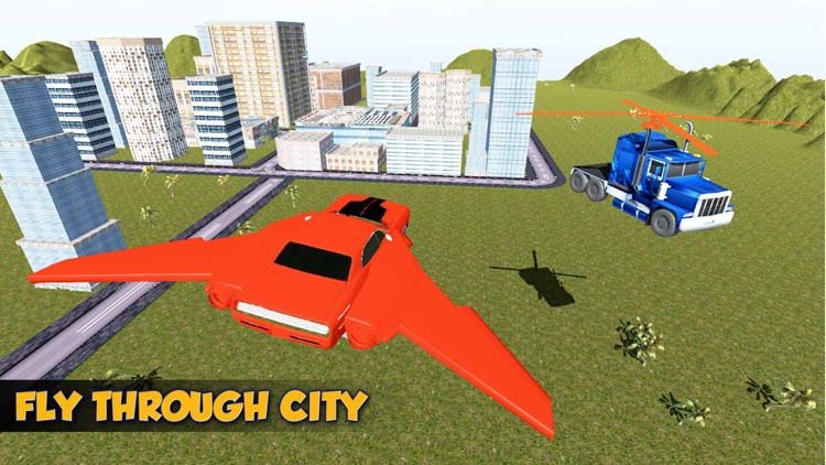 Futuristic Robot Flying Car War Simulator Games