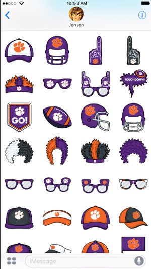 Clemson Tigers Plus Stickers for iMessage(圖2)-速報App