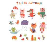 Activities of I love Autumn! Stickers