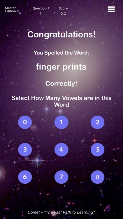 Comet The Spelling Game - Master 2
