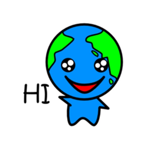 Cute Earth Emoji Sticker