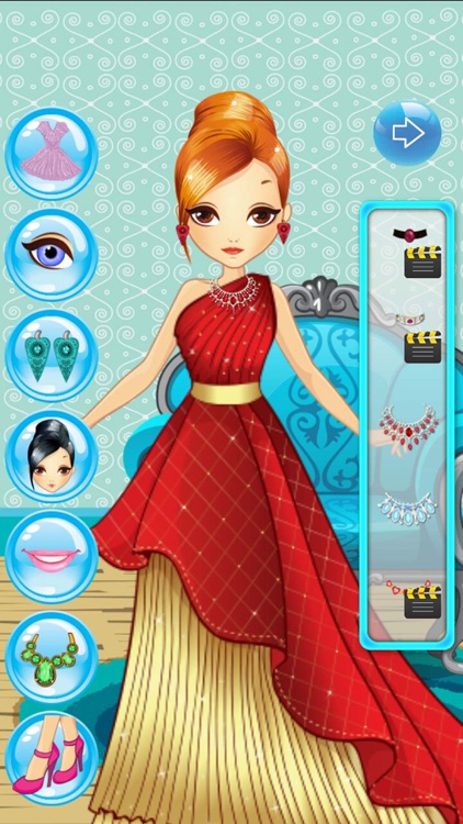 Princess Girls Dress up and Make up Makeover Game screenshot-3