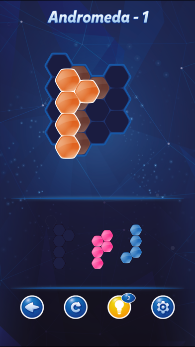 Space Hexa Puzzle screenshot 2