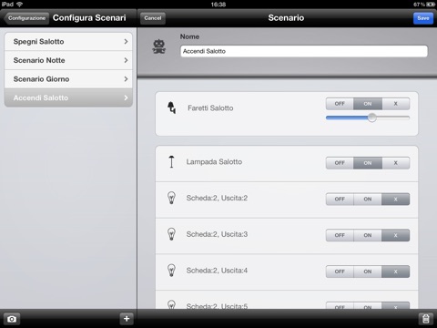 La casa al tuo comando: ISI-Home per iPad screenshot 3