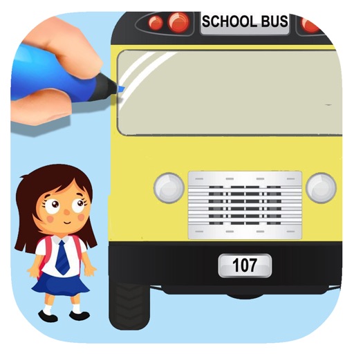 Coloring Page Game Kids To School Version iOS App