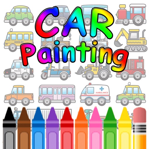 Color for Kid Book Car Painting Graphic Design iOS App