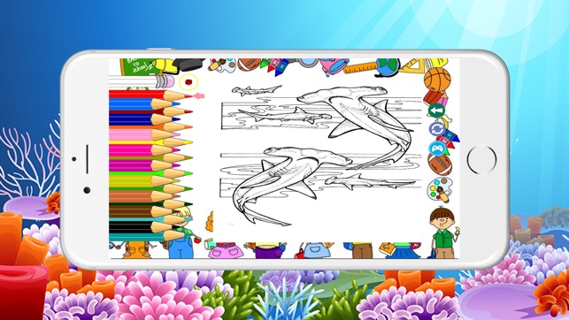 Shark Coloring Book For Kids Toddler(圖4)-速報App