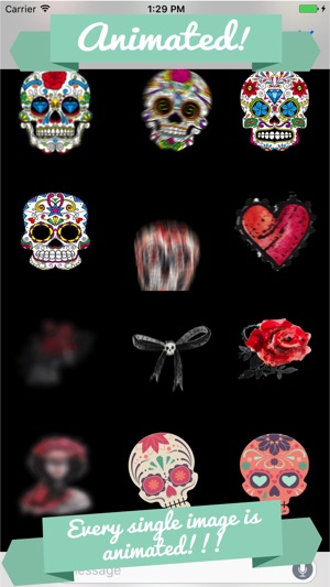 Animated Day of the Dead Stickers for Messaging(圖2)-速報App