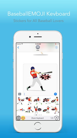 BaseballEMOJI - Custom Keyboard Sports S