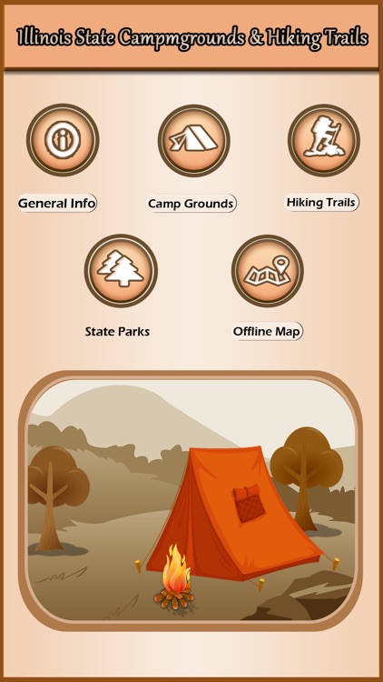 Illinois-Campgrounds & Hiking Trails Offline Guide