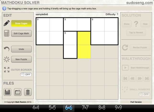 Mathdoku Solver