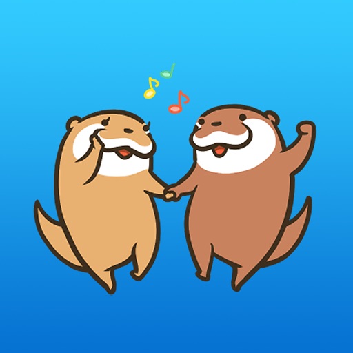 Lovely Otter Couple Stickers Vol 4 Icon