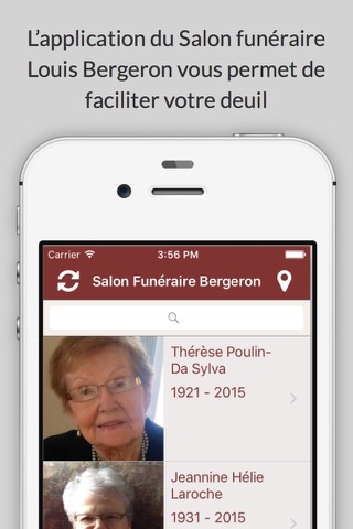 Salon funéraire Louis Bergeron screenshot 2