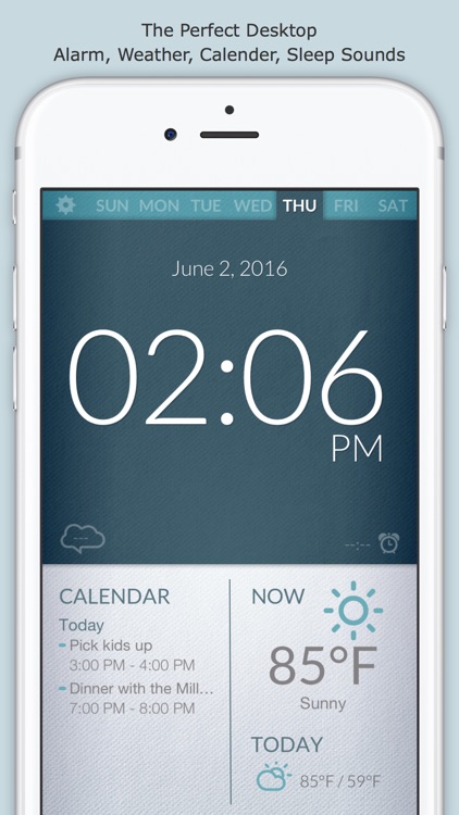 Now Alarm Clock Free - Weather, Calendar, Sleep