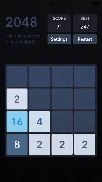 2048 - with night mode screenshot-3