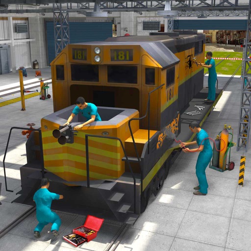 Real Train Mechanic Simulator: 3D Work-shop Garage Icon