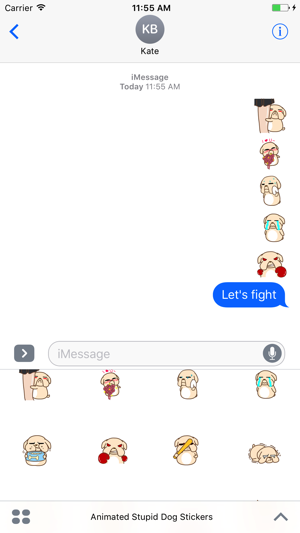 Animated Stupid Dog Stickers For iMessage(圖4)-速報App