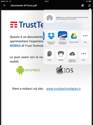 Trust Signer TIM screenshot 2