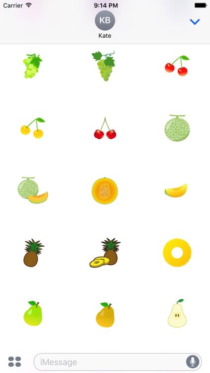 Cute fruit sticker