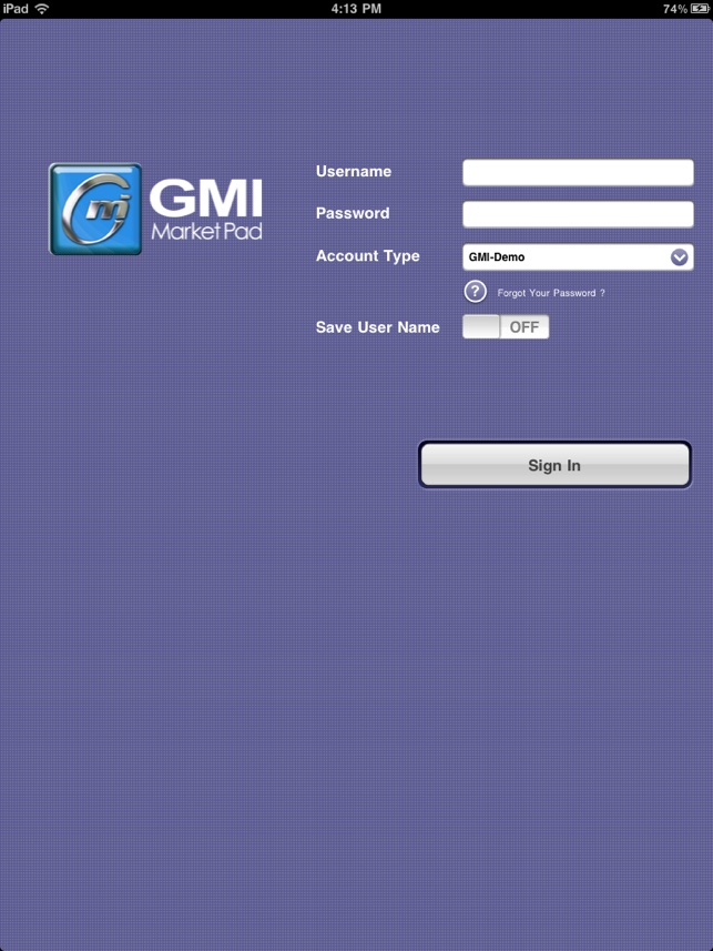 GMIMarket for iPad