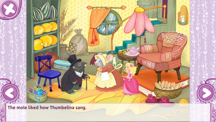 Thumbelina - Fairy tale with games for girls