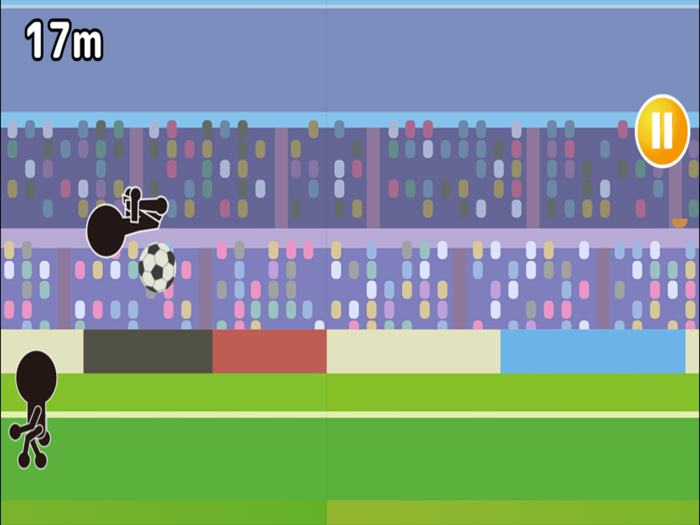 棒人間がドリブル