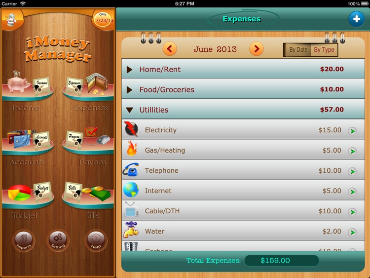 Home Budget Manager HD for iPad