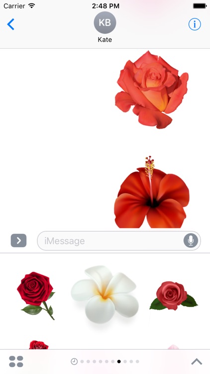 Flowers Pack HD Stickers for iMessage screenshot-3