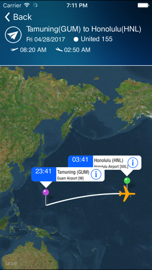 Honolulu Airport Info + Flight Tracker HNL(圖3)-速報App