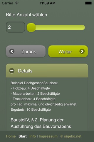 SiGeApp screenshot 2