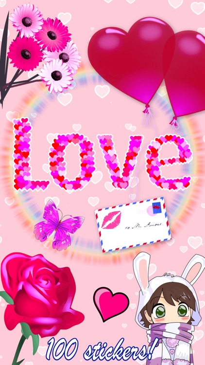 Pink Love • 100 stickers for iMessage