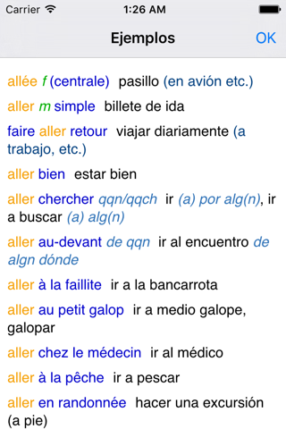 Lingea French-Spanish Advanced Dictionary screenshot 3