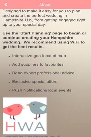 Hampshire Wedding App screenshot 2