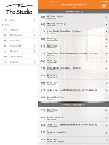 The Studio−Yoga screenshot 2