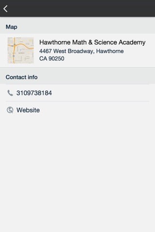 Hawthorne School District screenshot 2