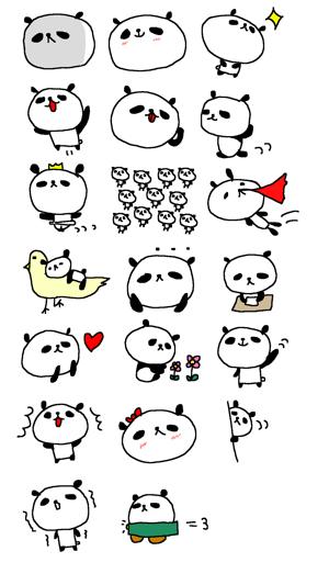 Cute Panda Stickers!!(圖2)-速報App