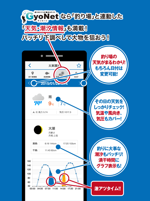 2000超の釣り場の情報がＧＰＳで探せる釣りのＧｙｏＮｅｔのおすすめ画像5