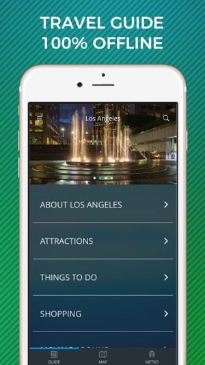 Los Angeles Travel Guide with Offline St