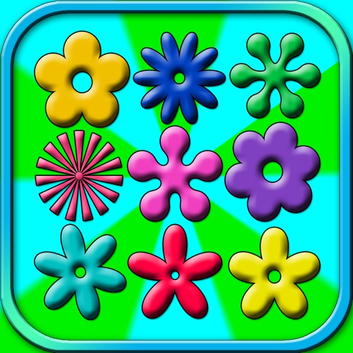 Fun Learning Flower Shapes Sorting game for kids Icon