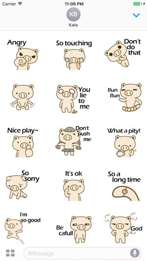 Corky The Cute Pig Brother Stickers(圖2)-速報App